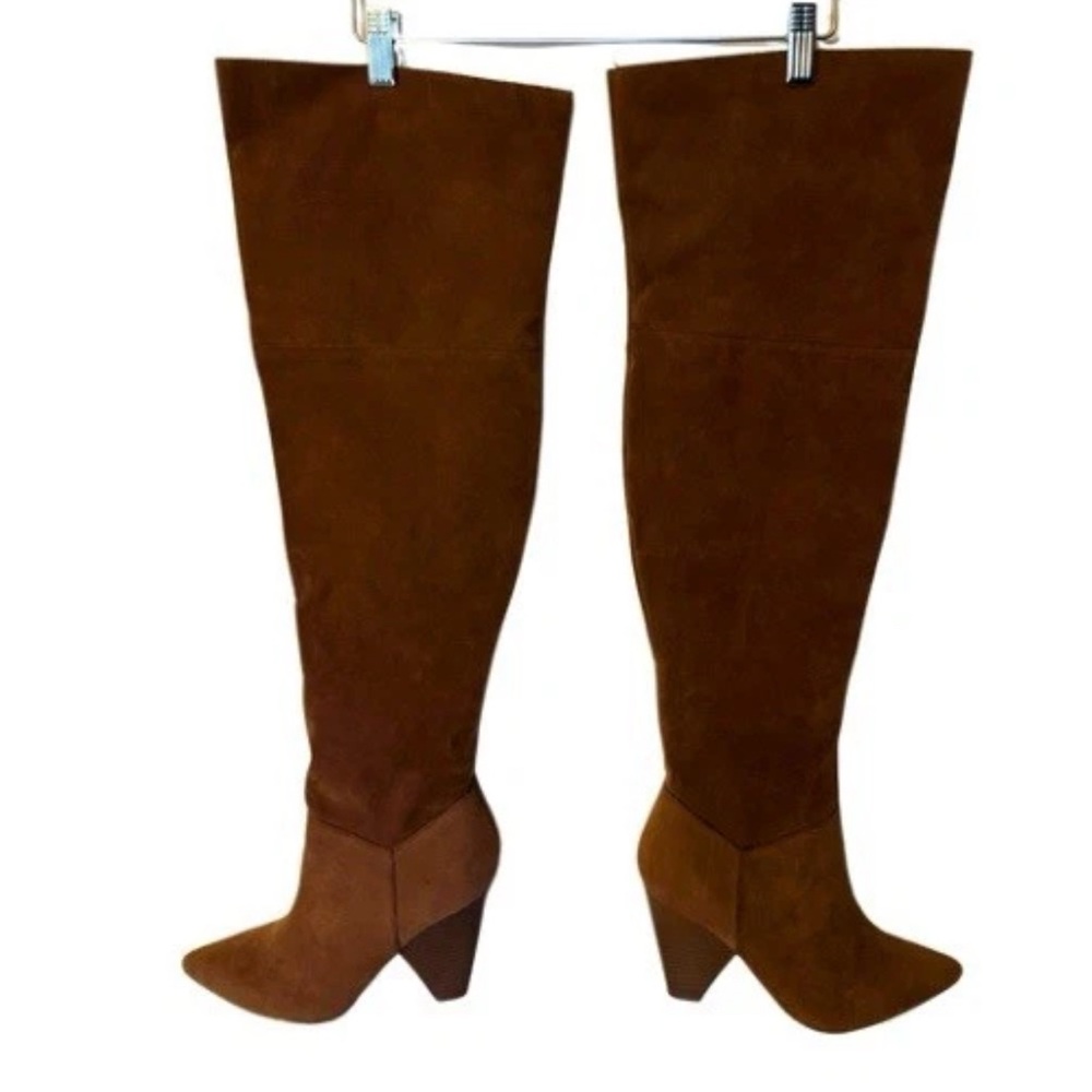 Shoe Dazzle Brown Over-the-Knee Boots